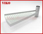 Spiral StaircaseVH43S Tread Tempered glass Aluminum Baluster Glass Handrail 304