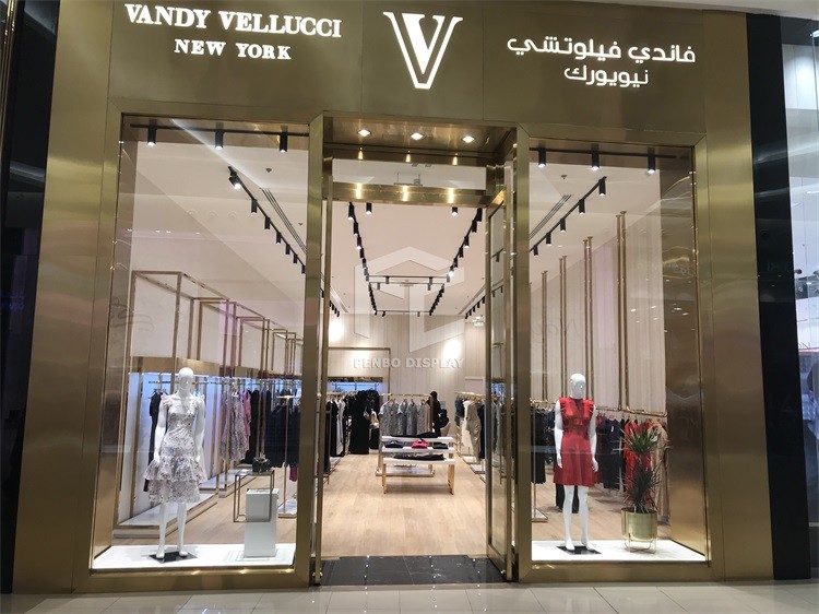 High End Clothing Shop Display Furniture MDF 20mm Thick