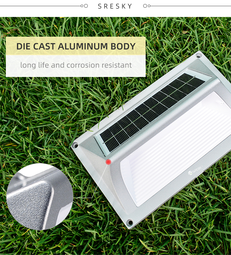 50000 Hours Working Time Warm White LED Solar Step Wall Light for Your Requirements