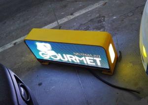 China 1R1G1B SMD2727 Advertising 5mm Taxi LED Display Wireless Taxi Top Sign wholesale