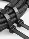 Plastic 4*150mm 104kpa Self Locking Nylon Cable Zip Ties White Black