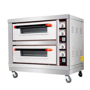 China Red Electric Bakery Machine Tempered Glass Window Viewing Baking Condition wholesale