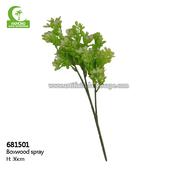 Factory wholesale good value artificial boxwood spray  for hot sale