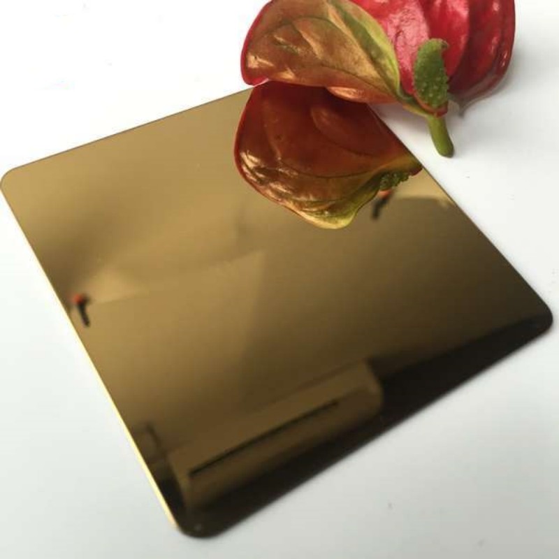 Super Gold Colour Mirror Stainless Steel Sheet 3mm Thickness High Durability
