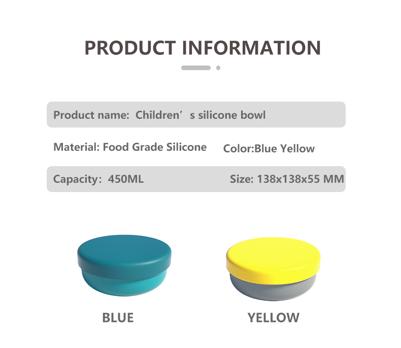 Baby Silicone Food Feeder Set PP Silicone Orange Infant Fruit Feeder 270ML Childrens Bowl