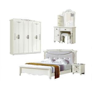 China Cabrini Minimalist Bedroom Set 6 Door Wardrobe American Studio Furniture wholesale