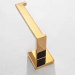 Metal Wall Mount Toilet Paper Holder Polished Golden Toilet Roll Hanger