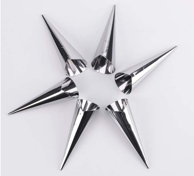Factory Wholesale Stainless Steel Croissant Cone Pastry Roll Mold DIY Baking Tool Cream Horn Mould