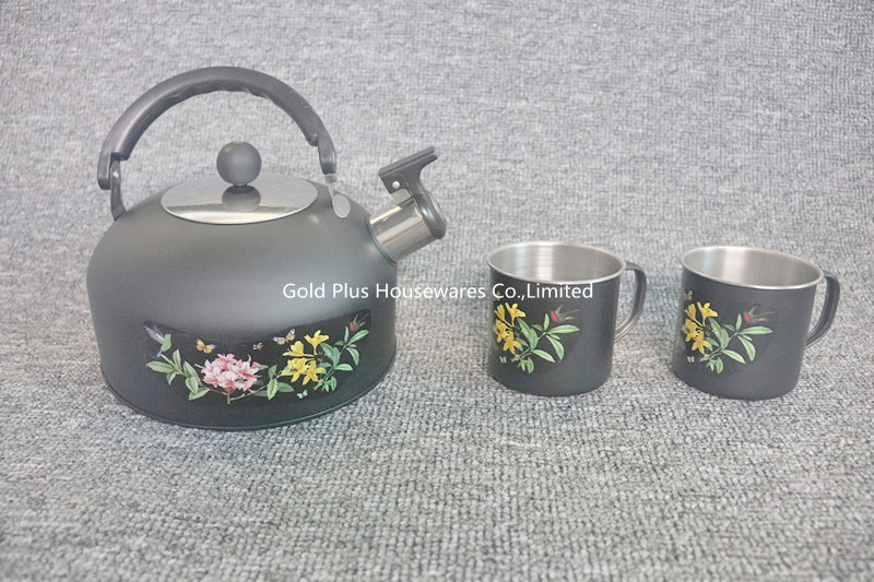 Portable Volume 0.11cbm Stainless Steel Whistling Tea Kettles With Oem Logo