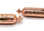 92*25mm Zinc Alloy Knot Metal Lipstick Tube Gold Color SGS