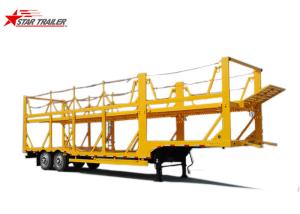 China Hydraulic Auto Carrier Trailer , Steel Gooseneck Car Carrier Semi Trailer wholesale