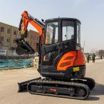 2500kg Cab Hightop Mini Excavator EPA Euro 5 Engine Hydraulic Compact Excavator