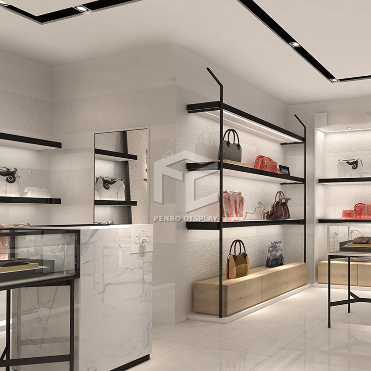 MDF Shop Bag Display Shelf