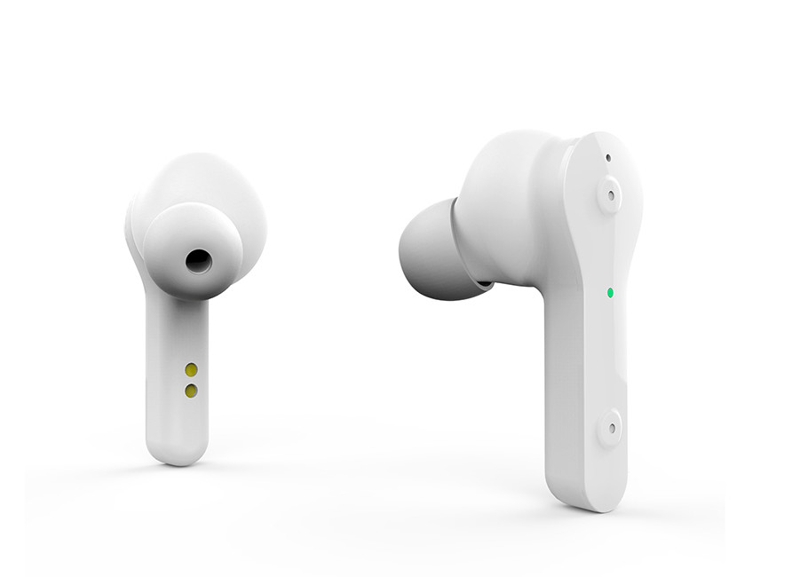 Headset stereo and wireless in ear earphones with 300mA Charging Case,all smart phone can use it DX-09