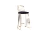 Reinforced Flannel 105cm 41.5cm Wrought Iron Bar Stools