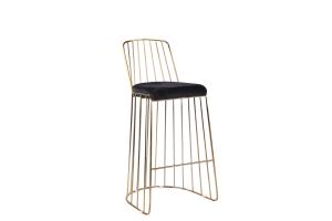 China Reinforced Flannel 105cm 41.5cm Wrought Iron Bar Stools wholesale