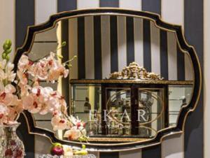 China modem design mirror dressers wooden mirror handcraft mirror TX-023B wholesale