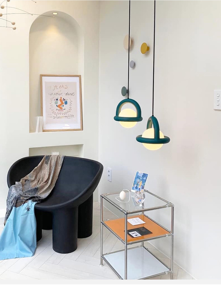 Nordic Danish pendant lamp Bedside dining room lamp simple Balloon Pendant Lamp(WH-GP-138)