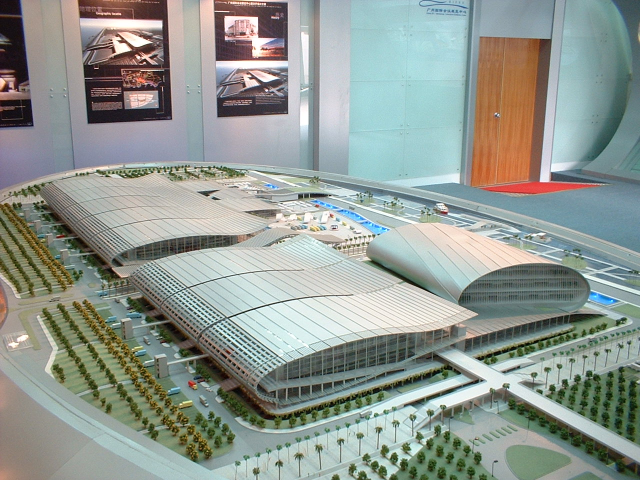 Architectural Model of Modern Exhibition Center – Precision Scale Model with