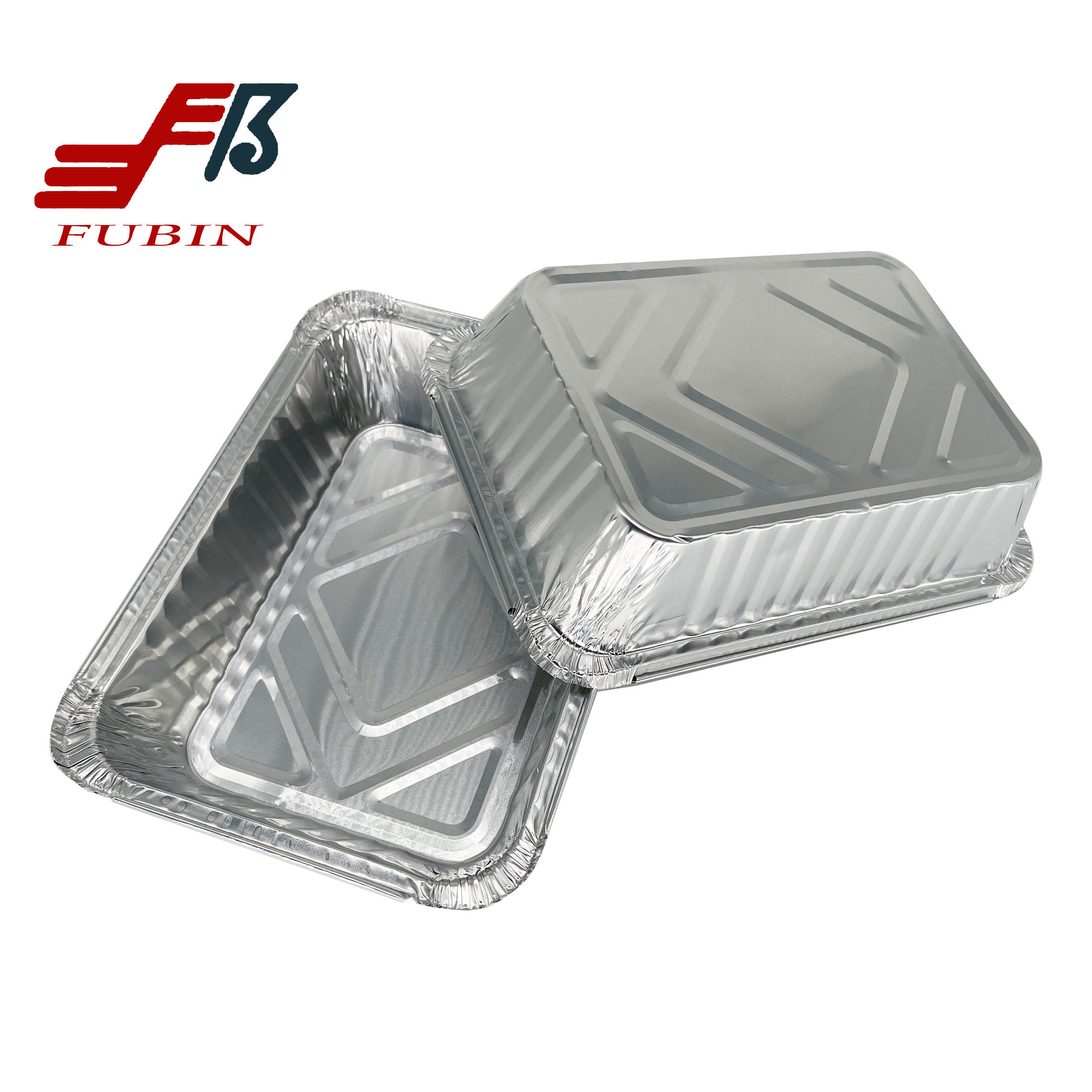 Roasting 1000ml Rectangular Foil Trays Disposable Food Packing Box
