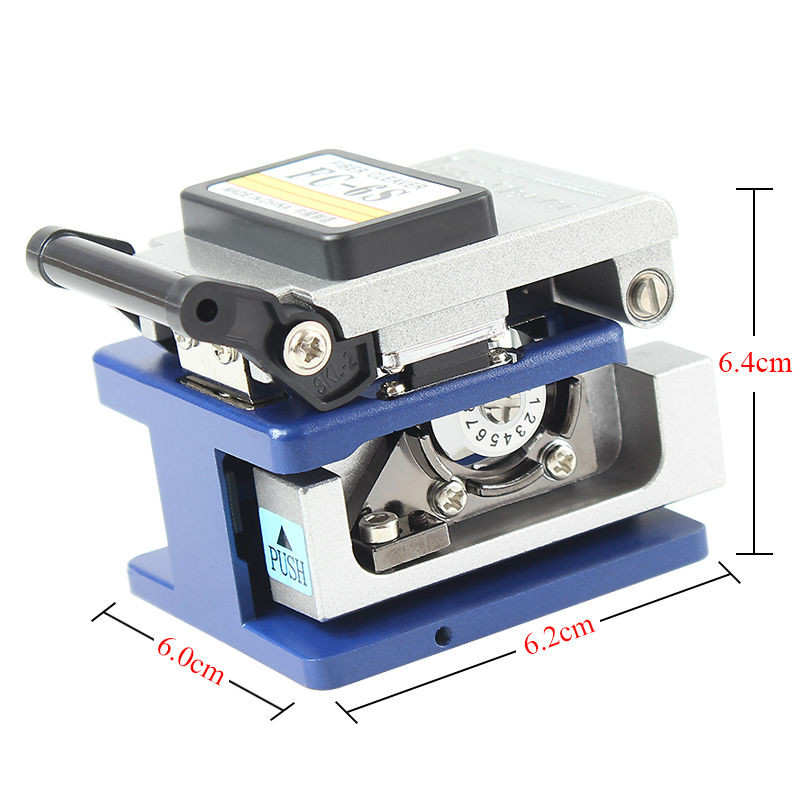 FC-6S Cold Splicing Special Fiber Optic Tools Tungsten Steel Blade Fiber Optical Cleaver