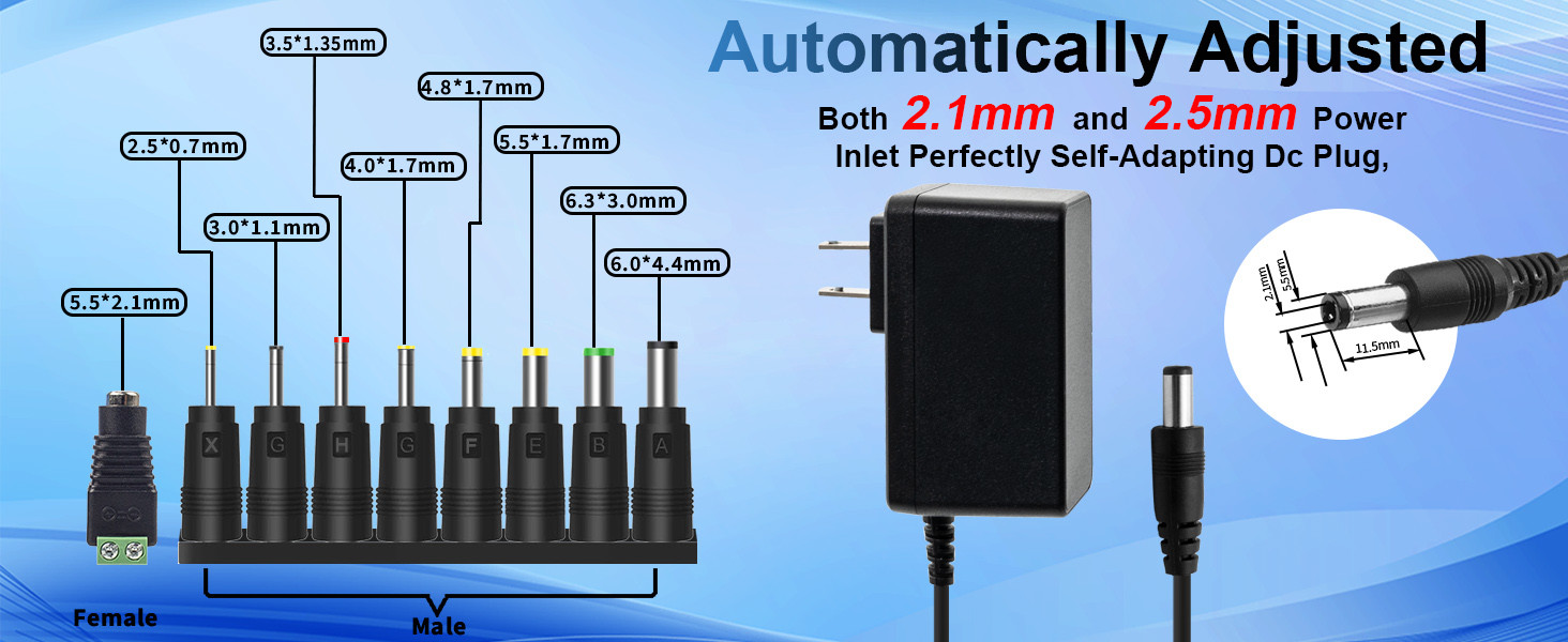 2A AC/DC Adapter 12V 2000Ma Power Supply UL Listed For LED Strip Lights GPS Routers