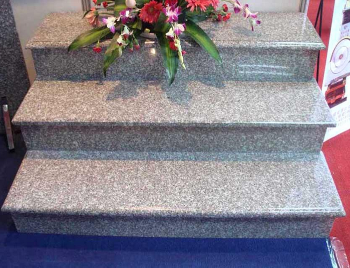 Natural Pink Porno Granite Floor Tiles , Polished Granite Tiles No Radiation