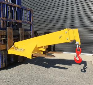 China 4700kg Angled Extendable Jib Forklift Attachment Metal Fabrication wholesale