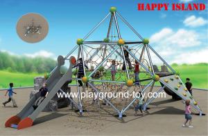 China Outdoor Kids Climbing Equipment For Kids , Kids Garden Climbing Frames For Amusement Park wholesale