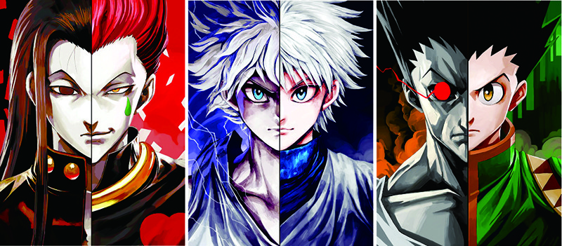 Anime Lenticular Flip With 3 Changing Images For Art Decoration