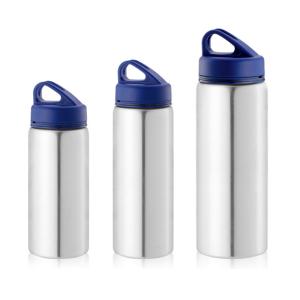 China 500ml Single wall stainless steel sports bottle with lid wholesale