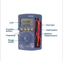 China 40u 3999 Counts Portable Digital Multimeter , Pocket Digital Multimeter wholesale