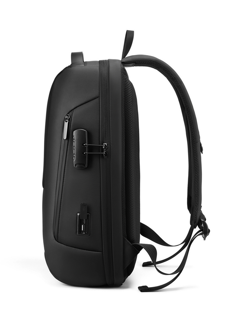 Male Polyester Waterproof Business Backpack Anti Theft Fashionable