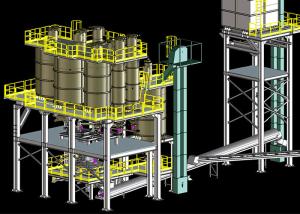 China Economic Arrangement 60tpd Glass Batch Plant For Glass Bottle wholesale
