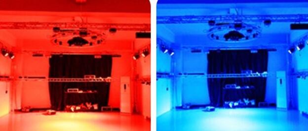 Multi Color Led Mini Flat Par Light , 7x10w Led Par Can Light IP44 Grade