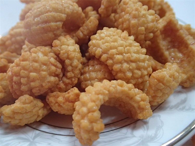 Squid Spicy Crispy Snacks Seafood Puffed Organic Rice Crackers