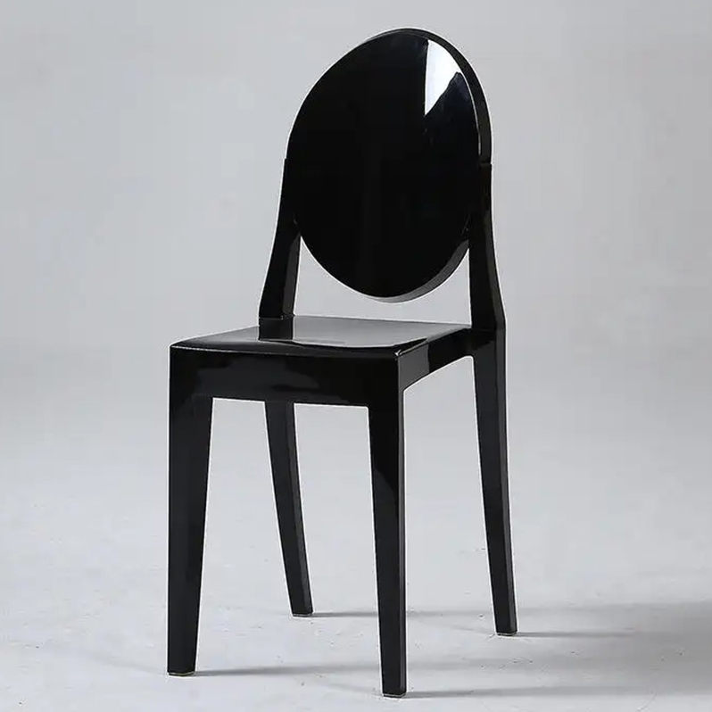 Armless Round Back Clear Chiavari Chairs Polypropylene Acrylic Chiavari Chairs Wholesale