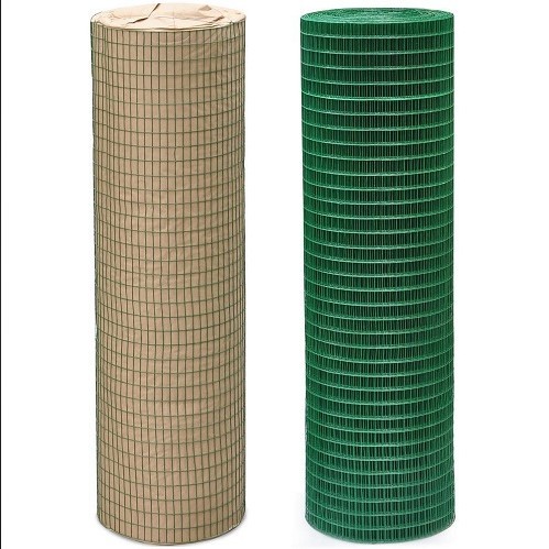Square Hole 0.8m - 1.5m Height Welded Wire Mesh Rolls PVC Coated For Ram Wire