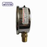 YN60 shock-proof radial bottom entry oil filled stainless steel 2.5" gauge high