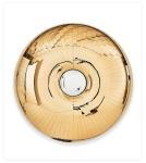 High-Tech Vacuum Electroplated Gold Wall Wine Cabinet Restaurant Villa Accent