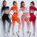 OEM Yoga GYM Leggings Butt Push Up Striped Tracksuit Quality Leggings Factory
