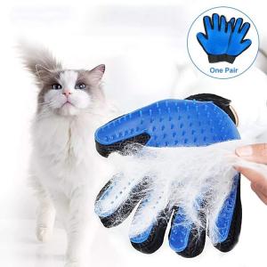 China Pet Silicone Grooming Glove , Washable And Waterproof Dog Grooming Mitt wholesale