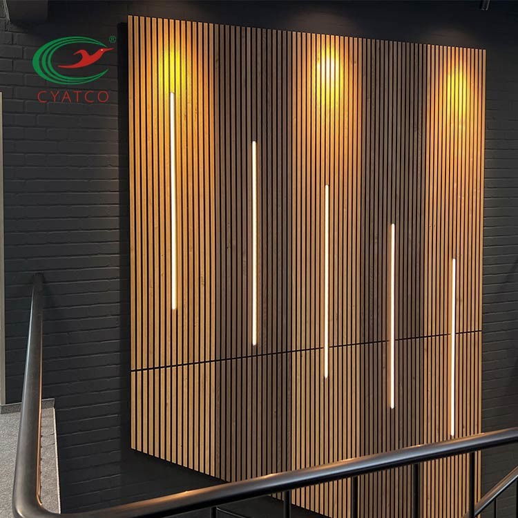 Thickness 21mm Wooden Acoustic Panels Moistureproof Sound Absorbing