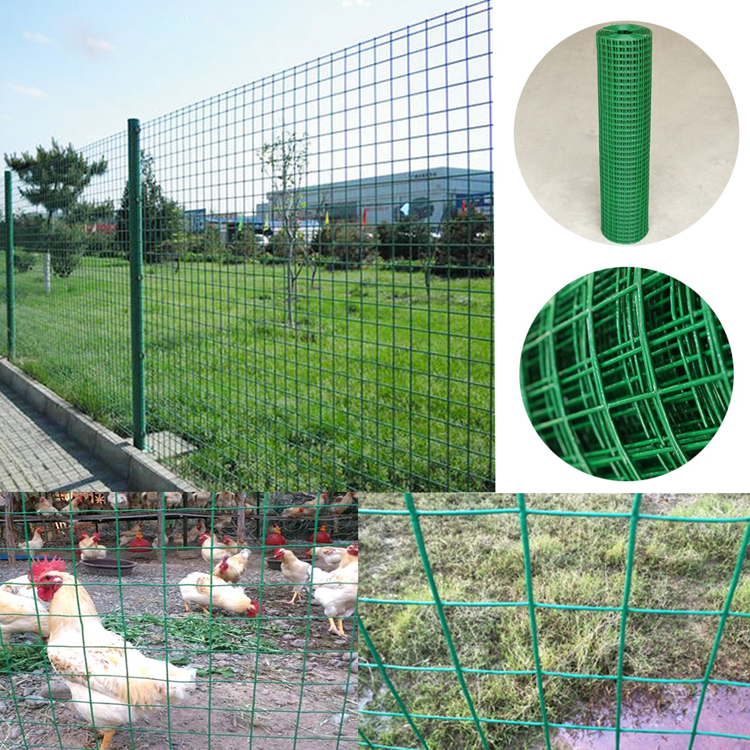 Green Pvc 14 Gauge 48"X 50' 1/4 Inch Hardware Cloth Mesh Used For Fence