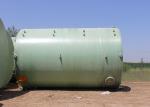 Outside Industrial Frp Septic Holding Tank Cylindric Sewage Treatment