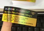 10ml Vial Hologram Sticker Labels / Medicine Bottle Label Laser Printing