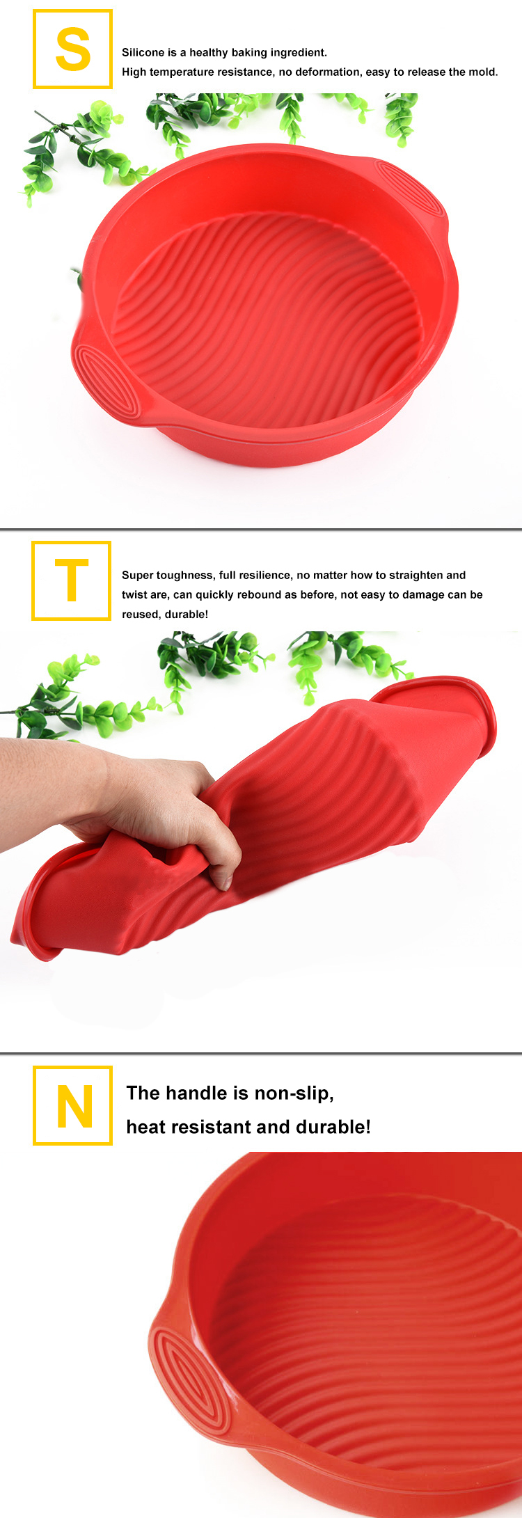 OEM ODM Silicone Baking Pan Cake Mold