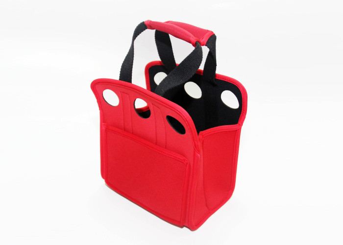 Promotion Gift Neoprene Wine Bottle Cooler Bags For 6 Bottle Insulating Wine