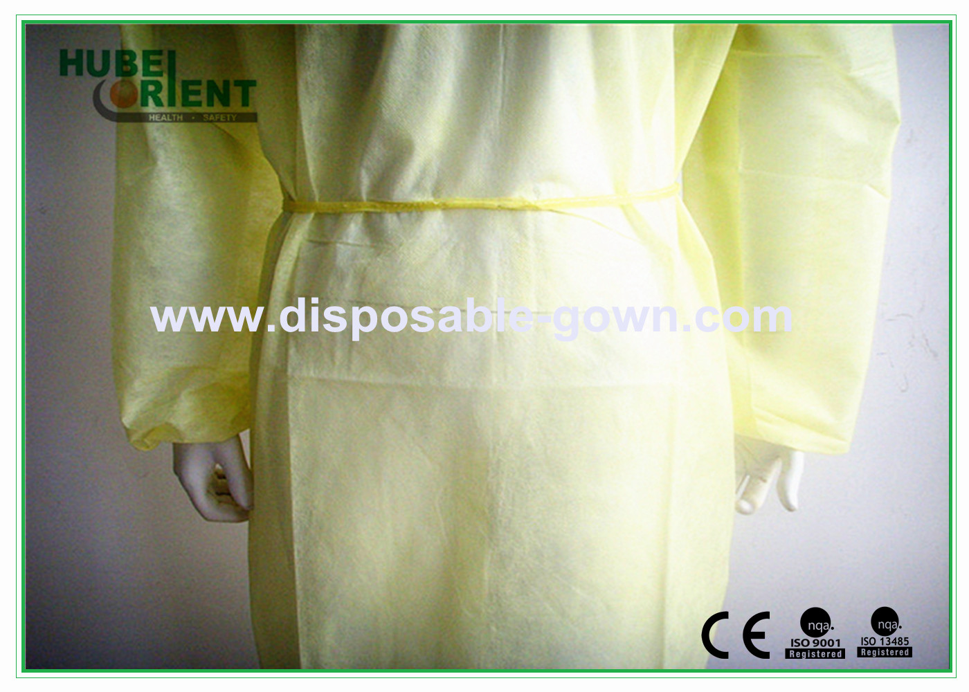 Professional Waterproof Disposable Medical Isolation Gowns For Hospital And Doctors Use
