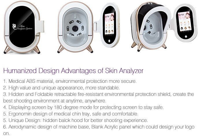 Magic Mirror Skin Hydration Analyzer With Imaging And Analysis Function
